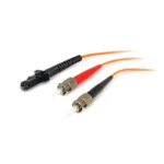StarTech.com Fiber Optic Cable – Multimode Duplex 62.5/125 – LSZH – MTRJ/ST – 1 m