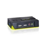 LevelOne 2-Port USB VGA KVM Switch, audio support