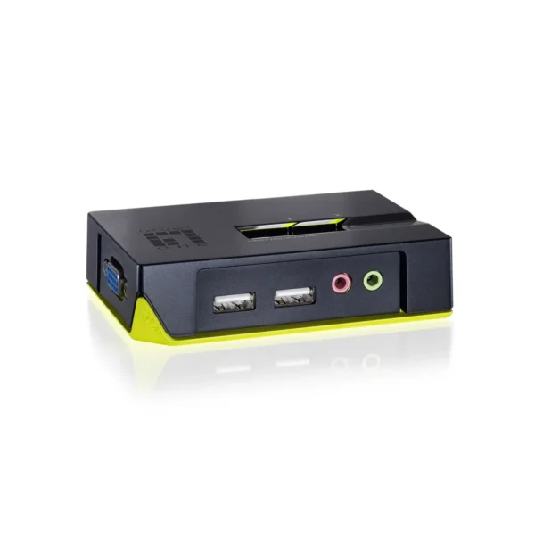 LevelOne 2-Port USB VGA KVM Switch, audio support