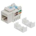 Intellinet Keystone Jack, Cat5e, UTP, Punch-down, White