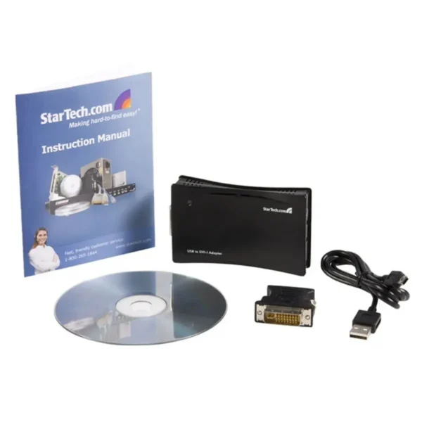 StarTech.com USB DVI VGA External Dual or Multi Monitor Video Adapter