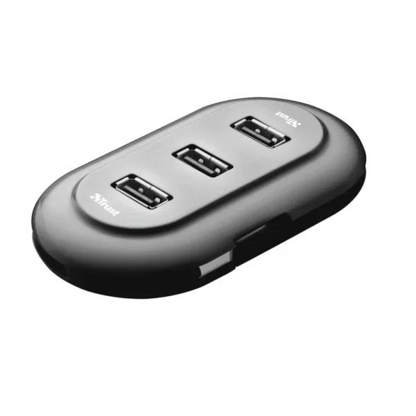 Trust 4 Port USB 2.0 Travel Hub Grey