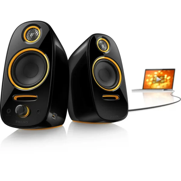 Philips SPA7210B/93 loudspeaker Black, Orange Wired 20 W