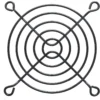 InLine Fan Grill Metal, black, 80x80mm