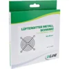 InLine Fan Grill Metal, black, 80x80mm