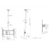 Multibrackets M Public Ceilingmount Large Single Black 3000