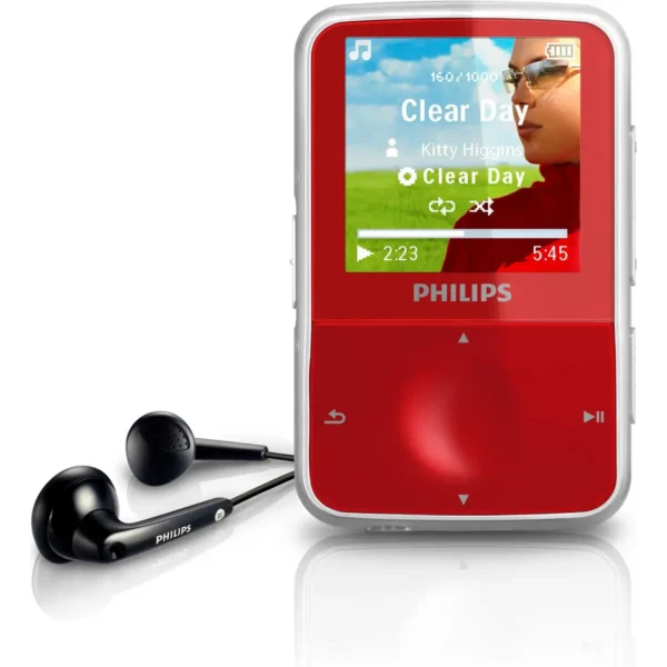 Philips GoGear SA2VBE04RW/17 MP3/MP4 player 4 GB Red, Silver