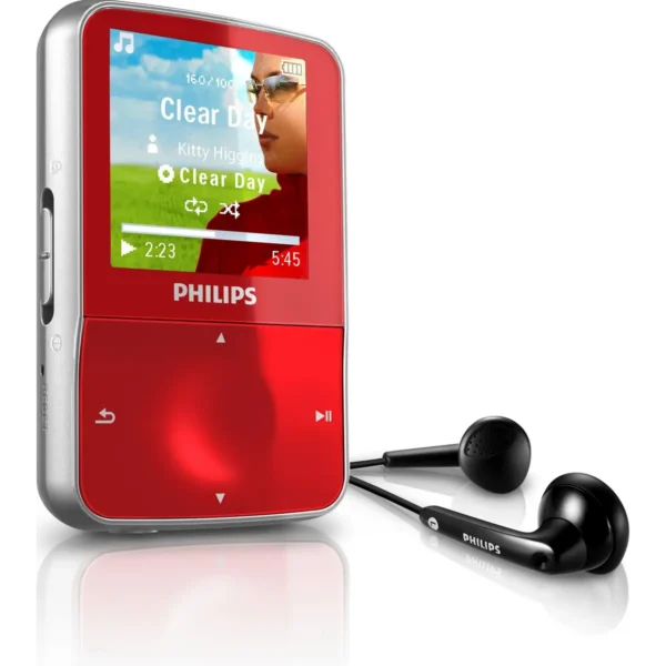 Philips GoGear SA2VBE04RW/17 MP3/MP4 player 4 GB Red, Silver