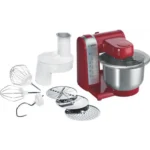 Bosch MUM48R1 food processor 600 W 3.9 L Red, Stainless steel, White