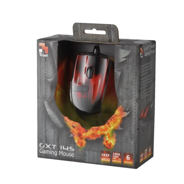 Trust GXT14S Gaming mouse USB Type-A Optical 800 DPI