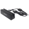 Manhattan USB-A Magnetic Strip Card Reader, Triple Track Reader, Keyboard Wedge Decoder, Cable 1.5m, Black, Three Year Warranty