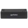 Manhattan USB-A Magnetic Strip Card Reader, Triple Track Reader, Keyboard Wedge Decoder, Cable 1.5m, Black, Three Year Warranty