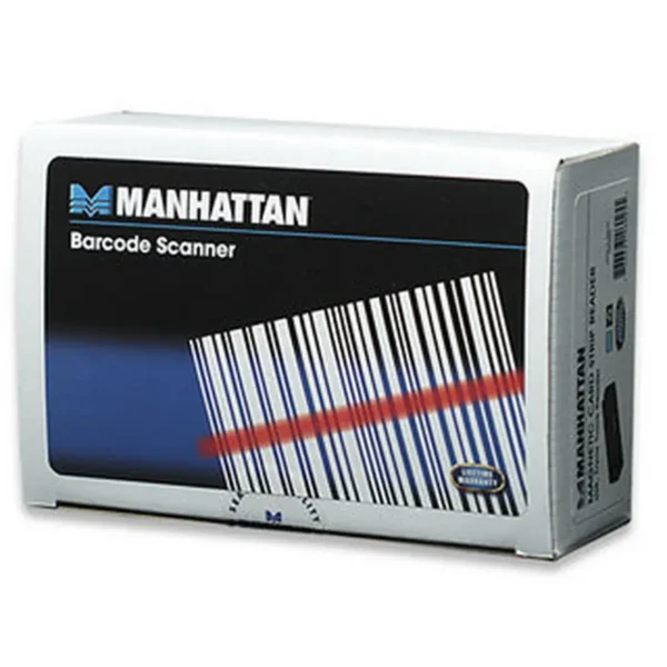 Manhattan USB-A Magnetic Strip Card Reader, Triple Track Reader, Keyboard Wedge Decoder, Cable 1.5m, Black, Three Year Warranty