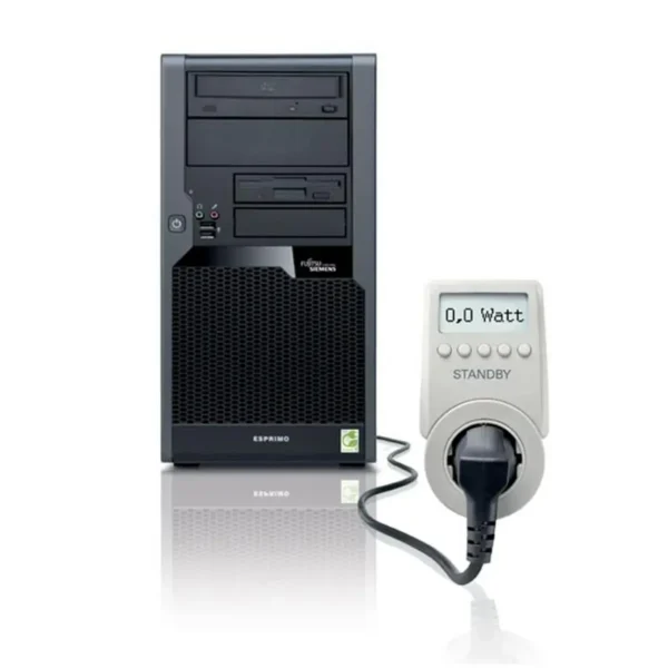 Fujitsu ESPRIMO P7935 0-Watt Intel® Core™2 Quad Q9400 4 GB DDR2-SDRAM 500 GB Intel® GMA 4500M Windows Vista Business Micro Tower PC Black