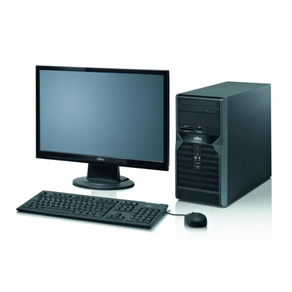 Fujitsu ESPRIMO P1500 Intel® Pentium® E5300 3 GB DDR2-SDRAM 320 GB NVIDIA® GeForce® GT 220 Windows 7 Home Premium Micro Tower PC Black
