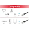 Equip Cat.6 S/FTP Patch Cable, 20m, Black