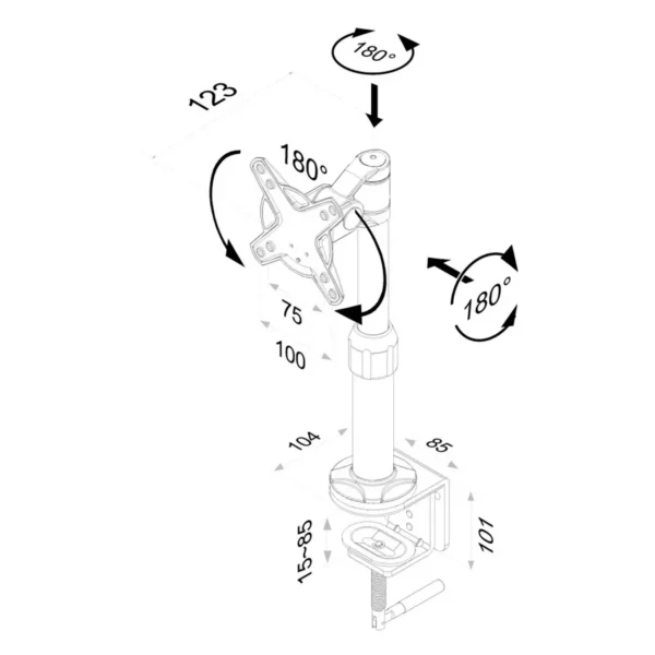 Neomounts flat screen desk mount
