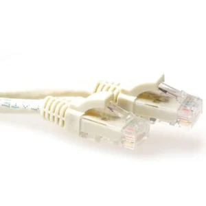 ACT Ivory 15 meter U/UTP CAT6 patch cable snagless with RJ45 connectors
