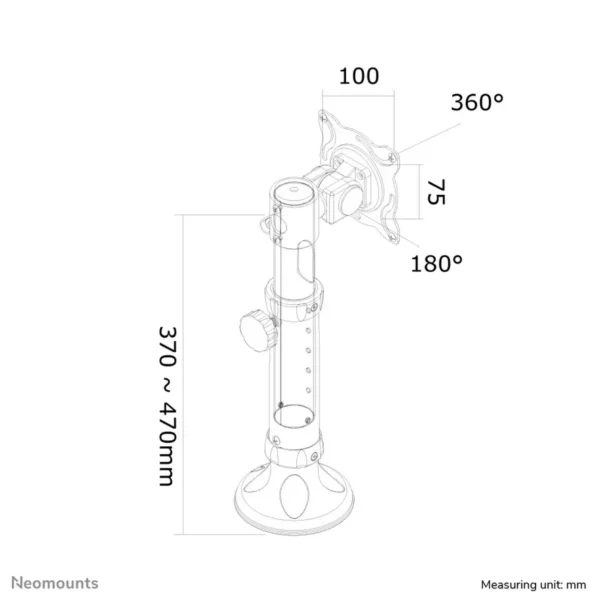 Neomounts FPMA-D025SILVER Monitor arm 10-30″ – tiltable