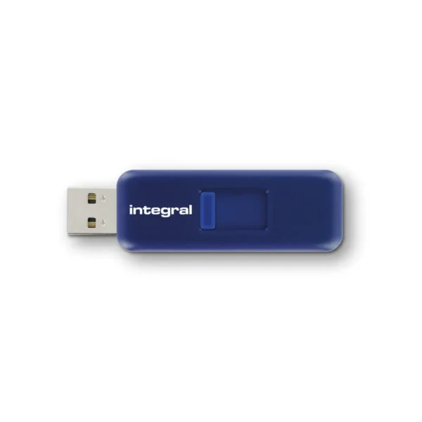 Integral 32GB USB2.0 DRIVE SLIDE BLUE