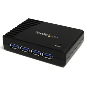 StarTech.com 4 Port Black SuperSpeed USB 3.0 Hub – 5Gbps