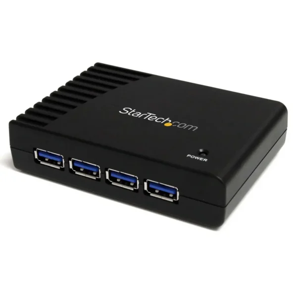 StarTech.com 4 Port Black SuperSpeed USB 3.0 Hub – 5Gbps
