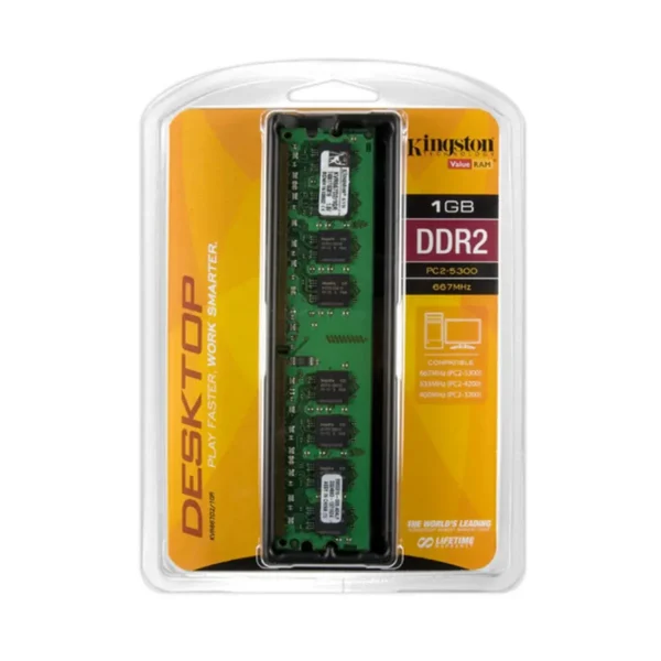 Kingston Technology ValueRAM 1GB, DDR2 SDRAM, 667MHz memory module