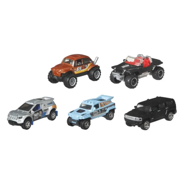 Matchbox 1:64 Scale Die-Cast Toy Cars or Trucks, Set of 5 (Styles May Vary)
