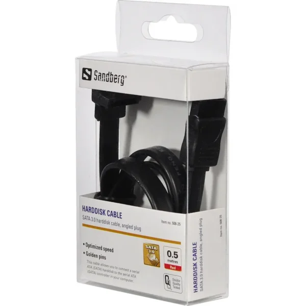 Sandberg SATA 3.0 cable 0.5m angled