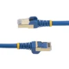 StarTech.com 10ft CAT6a Ethernet Cable – 10 Gigabit Shielded Snagless RJ45 100W PoE Patch Cord – 10GbE STP Network Cable w/Strain Relief – Blue Fluke Tested/Wiring is UL Certified/TIA