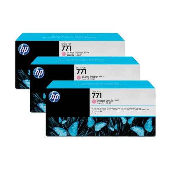 HP 771 3-pack 775-ml Light Magenta Designjet Ink Cartridges CR254A print head Inkjet printing