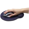 Manhattan Wrist Gel Support Pad and Mouse Mat, Blue, 241 × 203 × 40 mm, non slip base, Lifetime Warranty, Card Retail Packaging