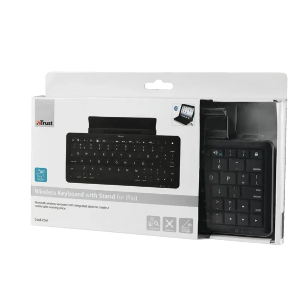 Trust Wireless Keyboard with Stand for iPad Bluetooth Black