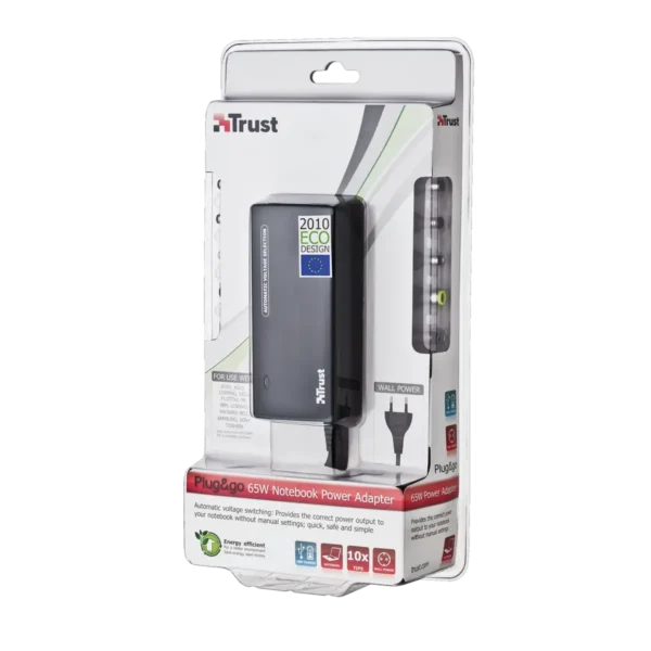 Trust 70W Notebook Power Adapter power adapter/inverter Indoor Black