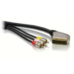 Philips SWV5530/10 video cable adapter 5 m SCART (21-pin) 3 x RCA Black