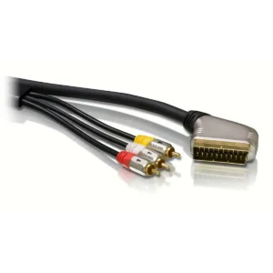 Philips SWV5530/10 video cable adapter 5 m SCART (21-pin) 3 x RCA Black