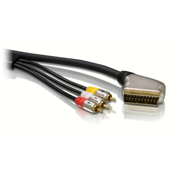 Philips SWV5530/10 video cable adapter 5 m SCART (21-pin) 3 x RCA Black