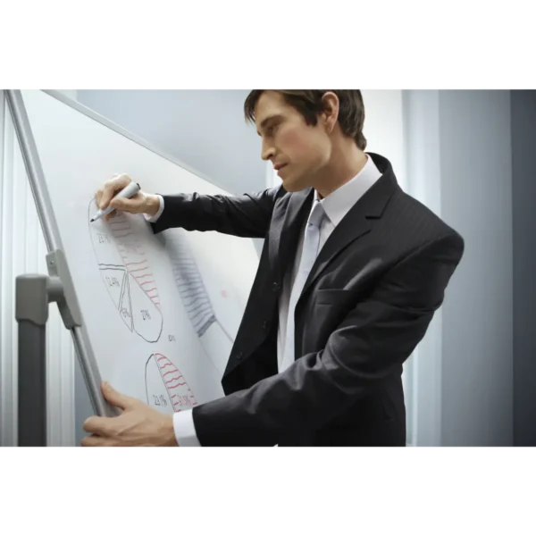 Nobo Impression Pro Steel Magnetic Mobile Whiteboard 1200x900mm