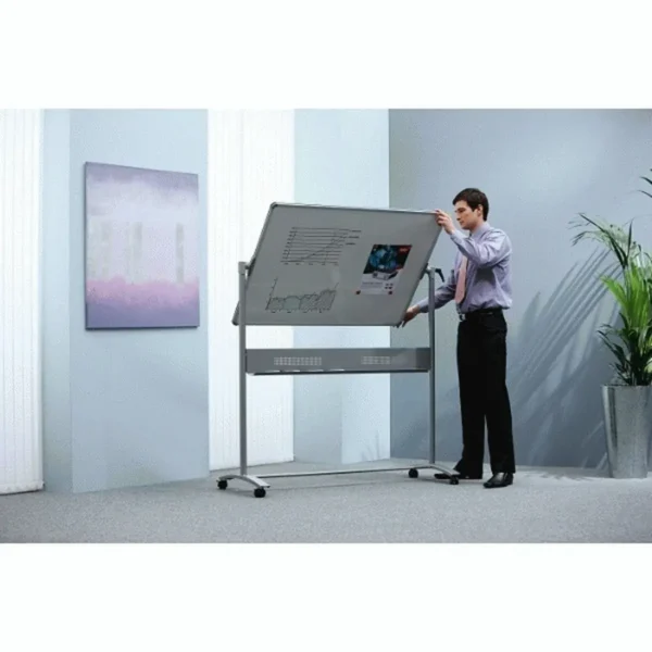 Nobo Impression Pro Steel Magnetic Mobile Whiteboard 1200x900mm
