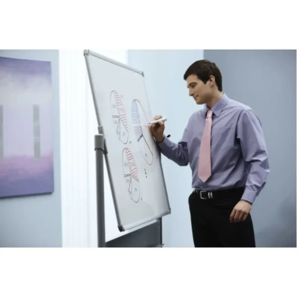 Nobo Impression Pro Steel Magnetic Mobile Whiteboard 1200x900mm