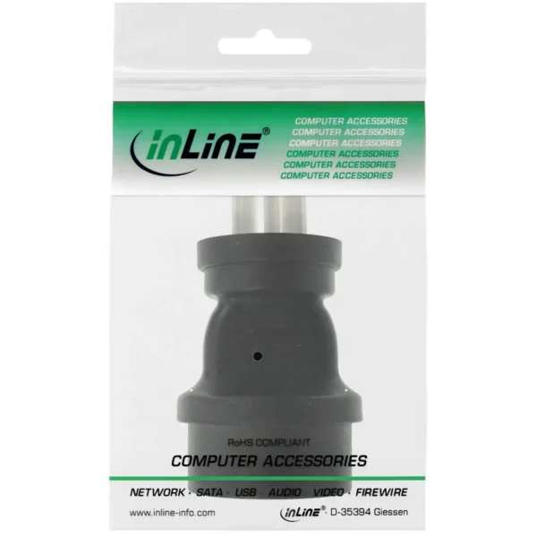 InLine Travel Adapter Type I to F Australia + Argentina + NZ to German