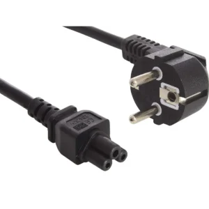Sandberg 230V PC power cable. 2 pins to cloverleaf 1.8M