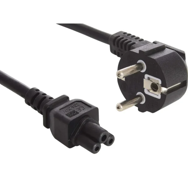 Sandberg 230V PC power cable. 2 pins to cloverleaf 1.8M