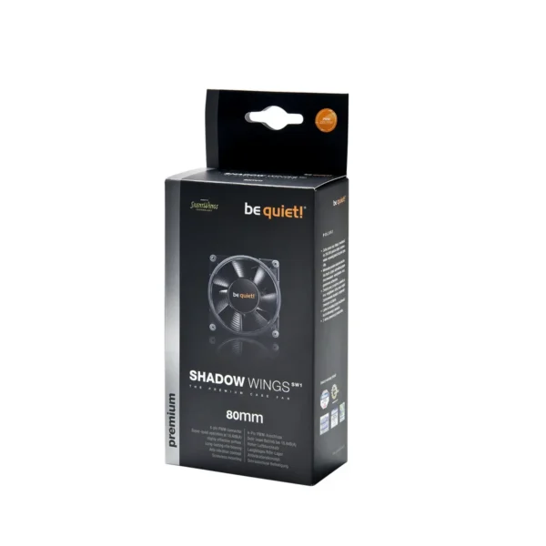 be quiet! SHADOW WINGS SW1 80mm PWM Computer case Fan 8 cm Black