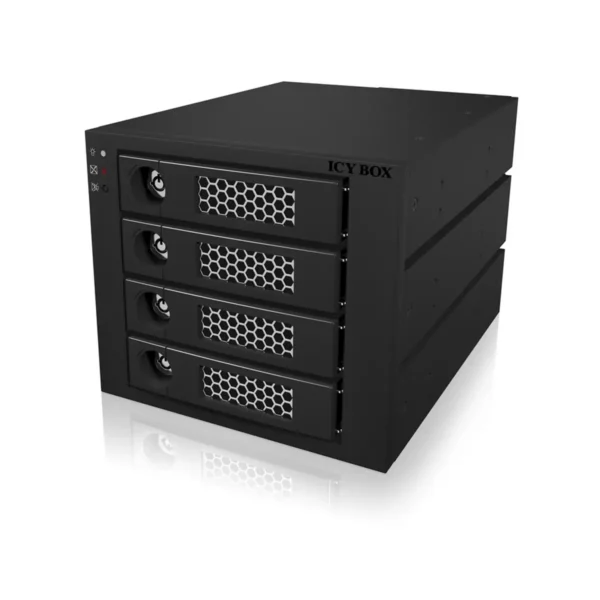 ICY BOX IB-554SSK 3x 5.25″ Storage drive tray Black