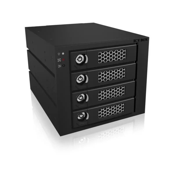 ICY BOX IB-554SSK 3x 5.25″ Storage drive tray Black