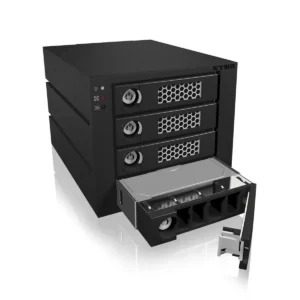 ICY BOX IB-554SSK 3x 5.25″ Storage drive tray Black