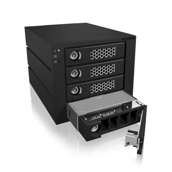 ICY BOX IB-554SSK 3x 5.25″ Storage drive tray Black