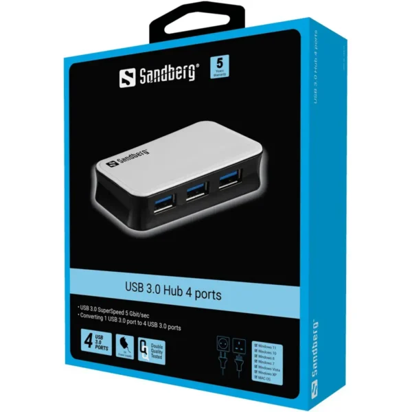 Sandberg USB 3.0 Hub 4 ports