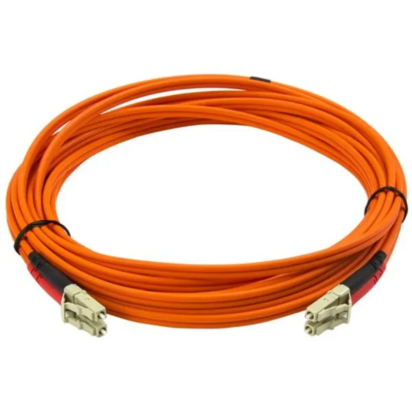 StarTech.com 5m Fiber Optic Cable – Multimode Duplex 50/125 – LSZH Fiber Jumper Cord – LC/LC